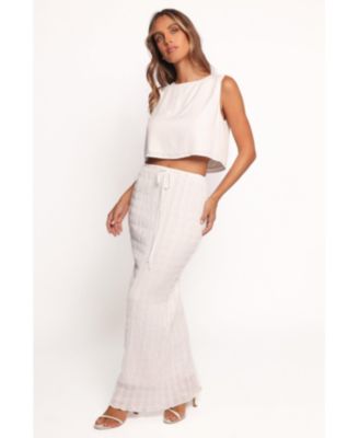 Женская макси-юбка Charlotte с фактурой в виде лепестков и пупса