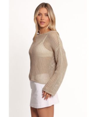 Women's Desiree Open Weave Knit Sweater