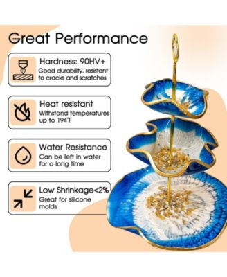 1 Gallon Crystal Clear Epoxy Resin Kit - Self-Leveling Low Viscosity Formula for Bubble-Free Casting, Jewelry Making, Wood Crafts & Table Tops