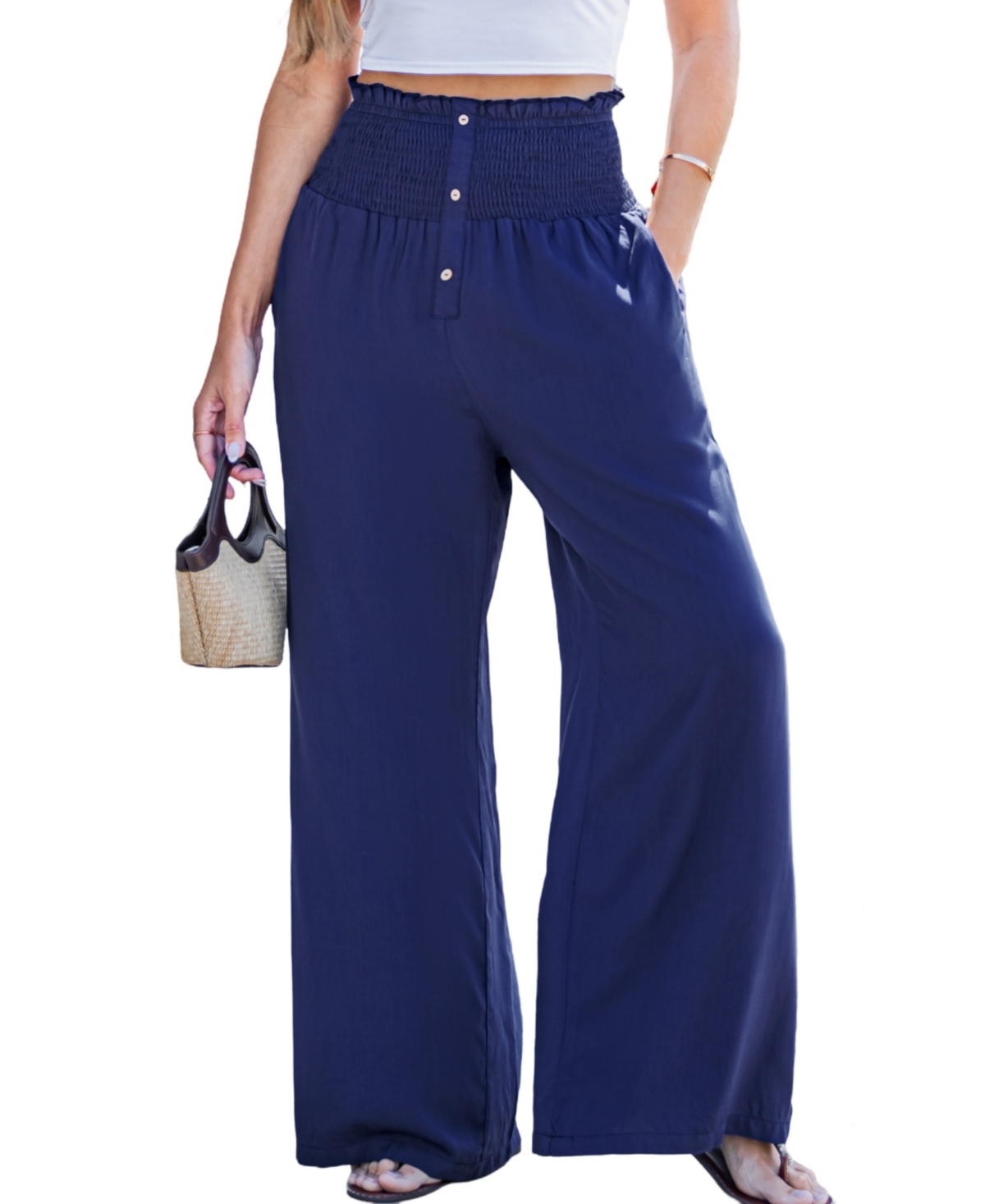 Women's Dim Lit Blue Pants - Open miscellaneous