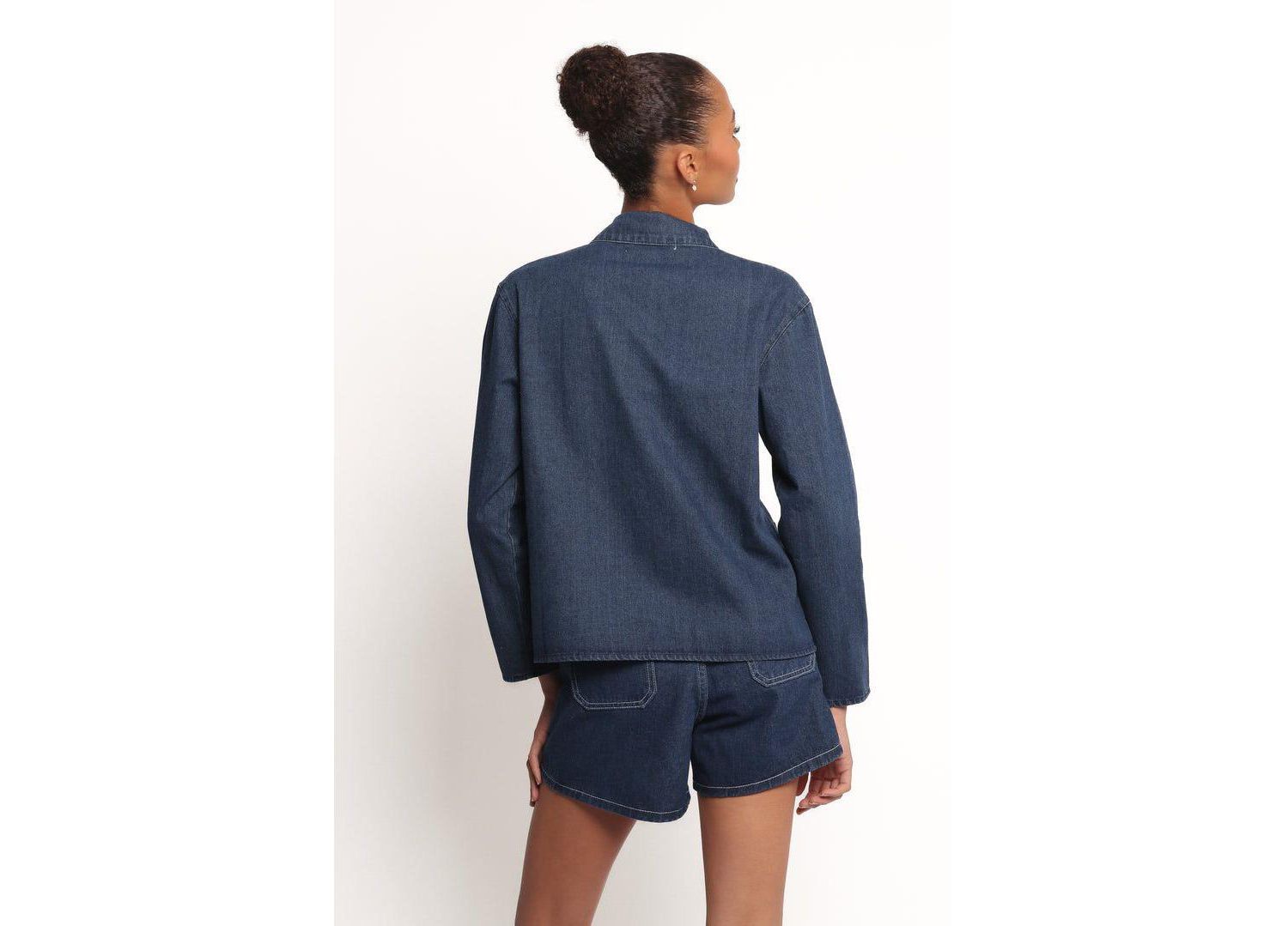Women's Avon Bow Front Denim Shacket