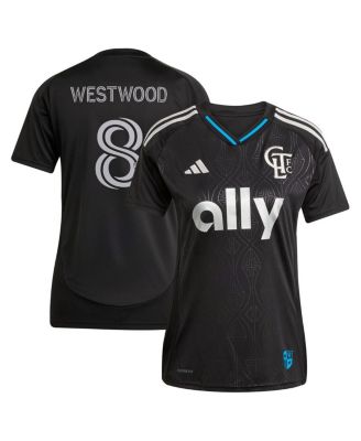 adidas - Women's Ashley Westwood Black Charlotte FC 2025 Fortress Kit Replica Player Jersey