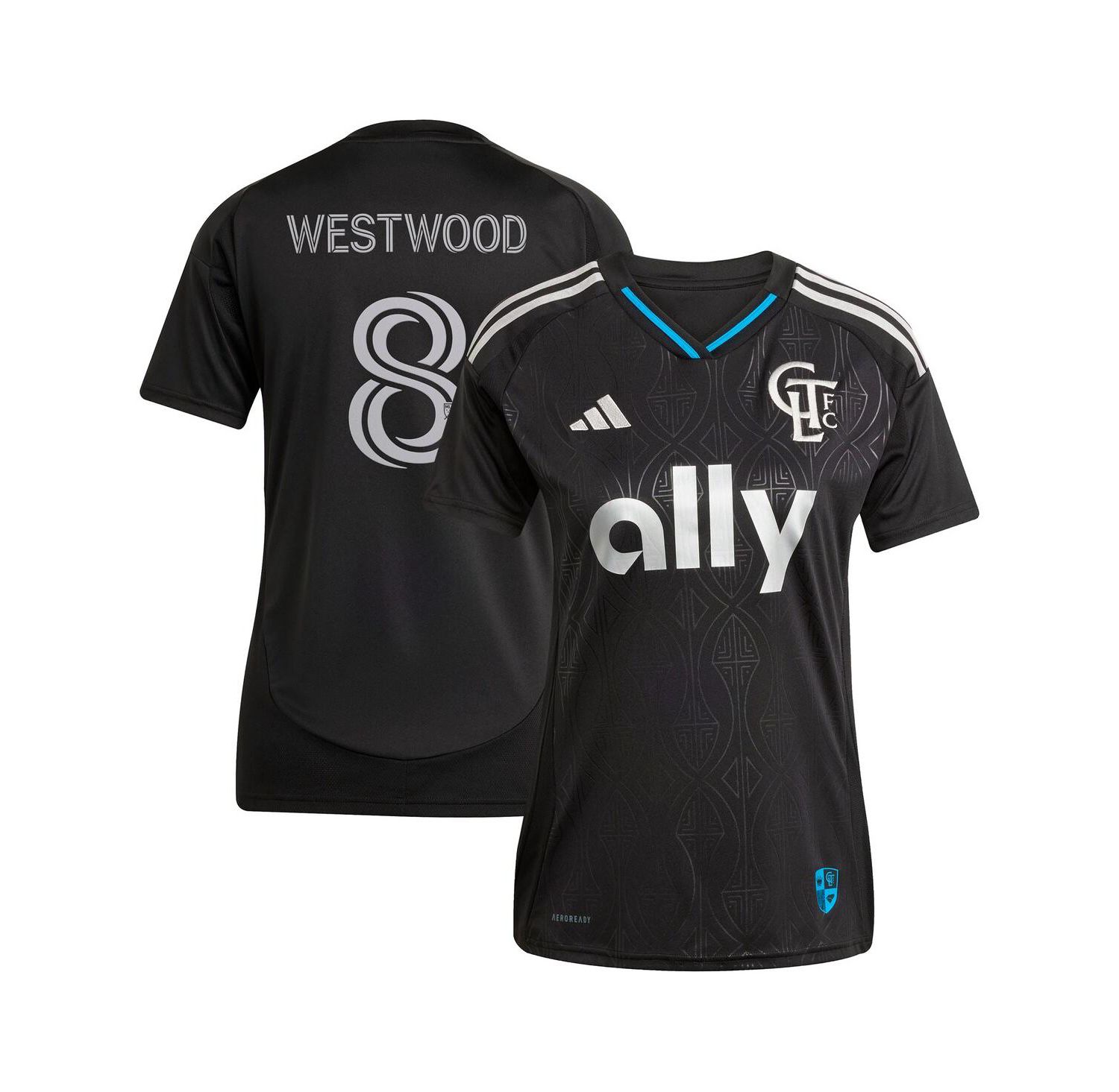 Women's Ashley Westwood Black Charlotte FC 2025 Fortress Kit Replica Player Jersey