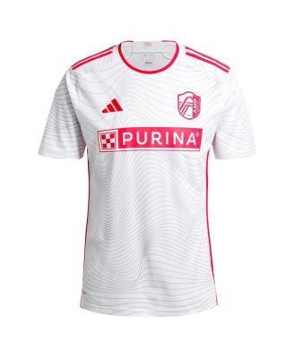 Мужская футболка Eduard Lowen от Adidas белого цвета St. Louis City SC 2024, точная копия комплекта Confluence.