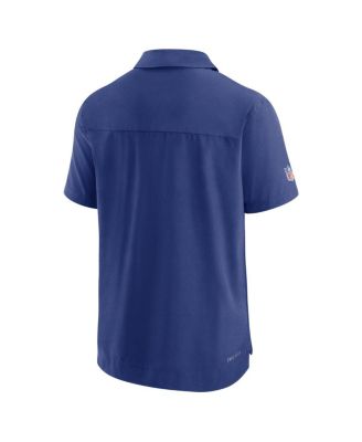 Men's Royal New York Giants 2022/23 Sideline Lockup Performance Polo Shirt