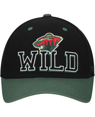 Мужская черно-зеленая шляпа Mitchell & Ness Minnesota Wild с надписью 