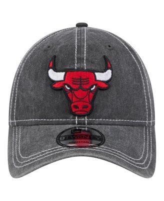 Мужская черная шляпа с регулируемой длиной 92 см, окрашенная пигментом Chicago Bulls, Новая эра