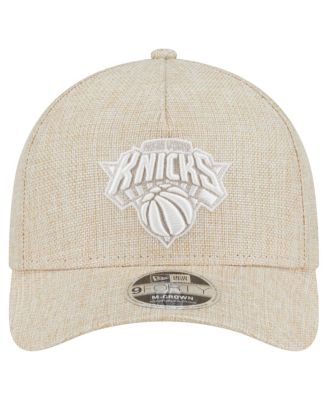 Мужская коричневая шляпа New Era New York Knicks с А-образным каркасом и регулируемой длиной 9 футов для мужчин