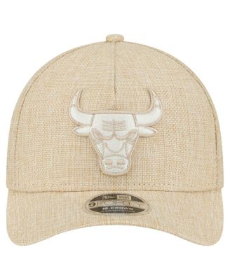 Мужская коричневая шляпа Chicago Bulls New Era с регулируемой длиной 94 см, тканая А-образная оправа для инъекций