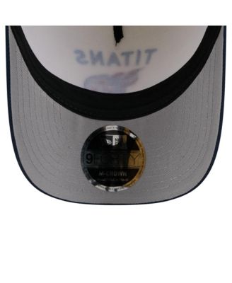 Men's Cream/Navy Tennessee Titans 2025 NFL Draft 9FORTY A-Frame M-Crown Adjustable Hat