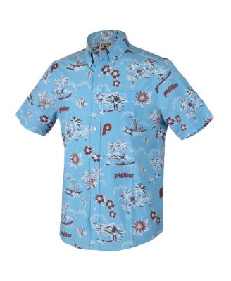 Reyn Spooner Men's Light Blue Philadelphia Phillies Kekai Button-Down Shirt