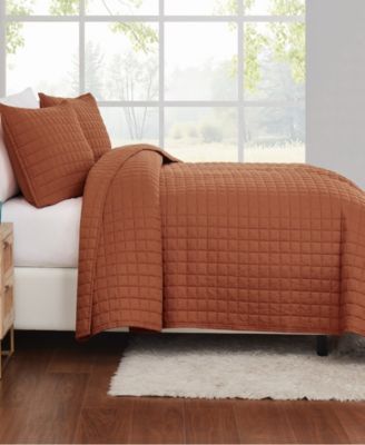 Brookyln Loom Flax Linen 3-Pc. Quilt Set, King