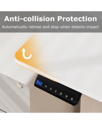 Electric Standing Desk with 3 Memory Height Settings and 2 Hanging Hooks & Cable Management