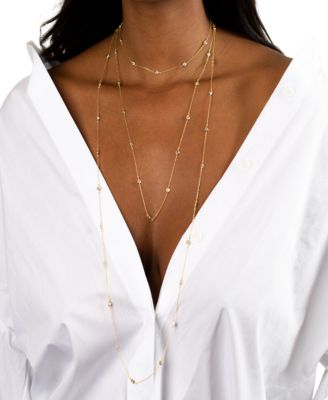 By Adina Eden Diamond By the Yard Necklace