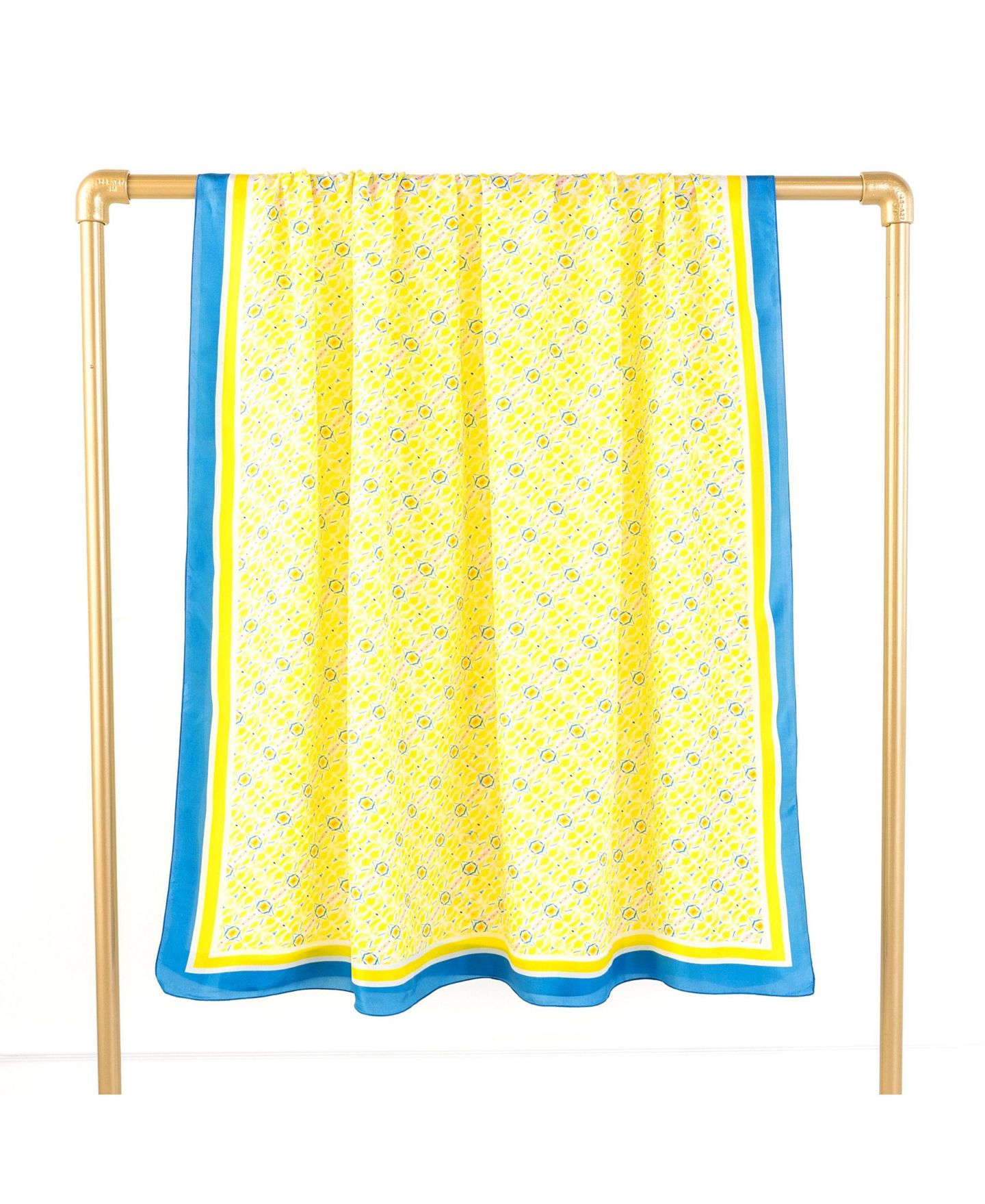 Женский шарф EVELYN & KATE Silk Scarf/Wrap/Sarong, цвет: Лимонный / Оранжевый — фото 3