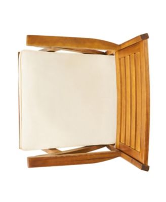 Streamdale 5-Piece Acacia Wood Dining Set With Cushions