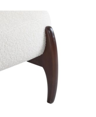 Boucle Lounge Chairs - Modern, Solid Wood Frame