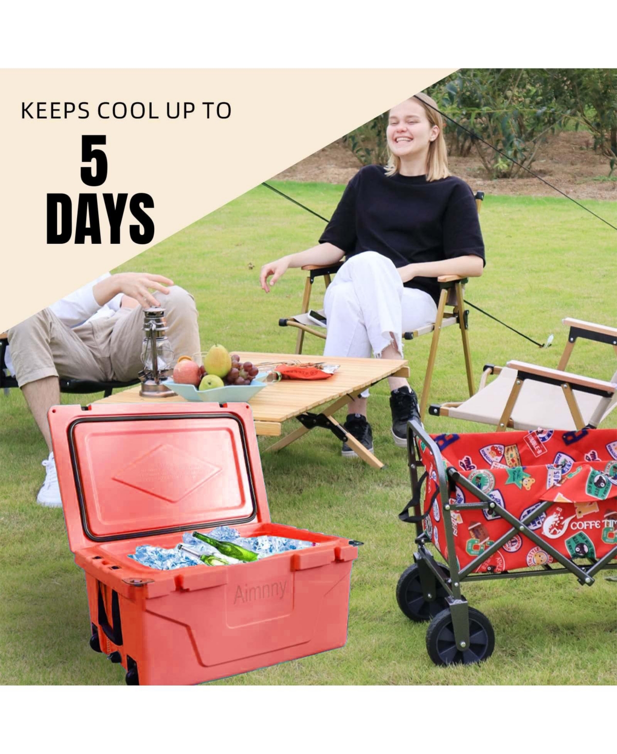 Streamdale Portable 65QT Insulated Cooler Box