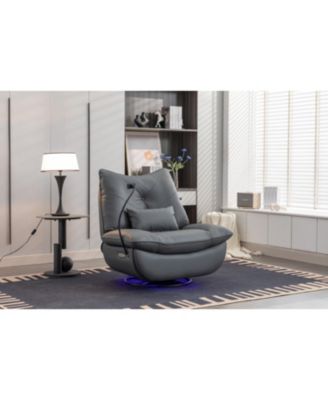 Streamdale Power Glider Swivel Recliner with USB Charge and Lamp