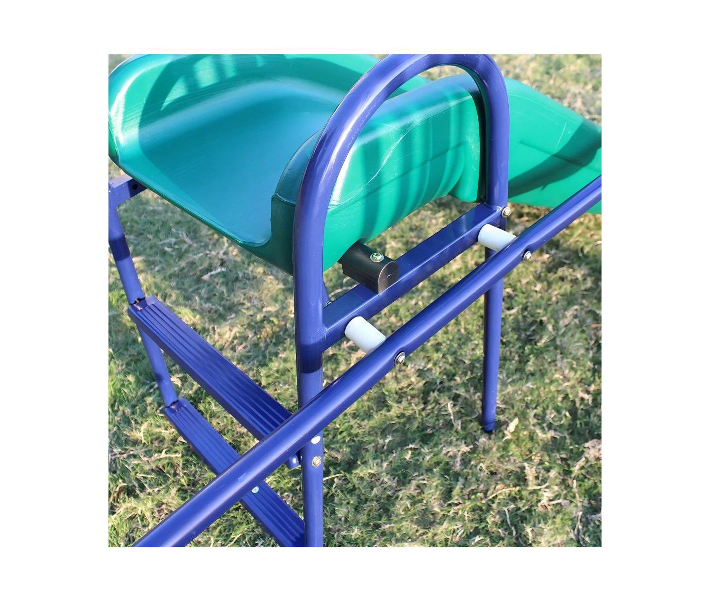 Детские игрушки Flynama A-Frame Metal Swing Set with Slide, For 2 Children, Ages 3-8 — фото 7