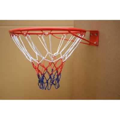Basketball Rim Replacement 18inch Steel Rim with Net Easy to Install Heavy Duty
