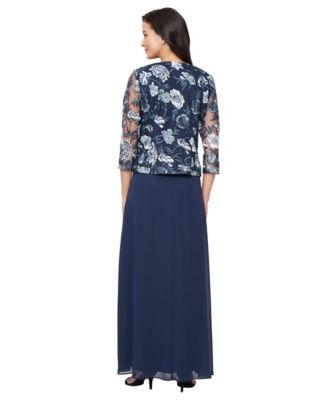 Petite Stretch Tulle Jacket Dress