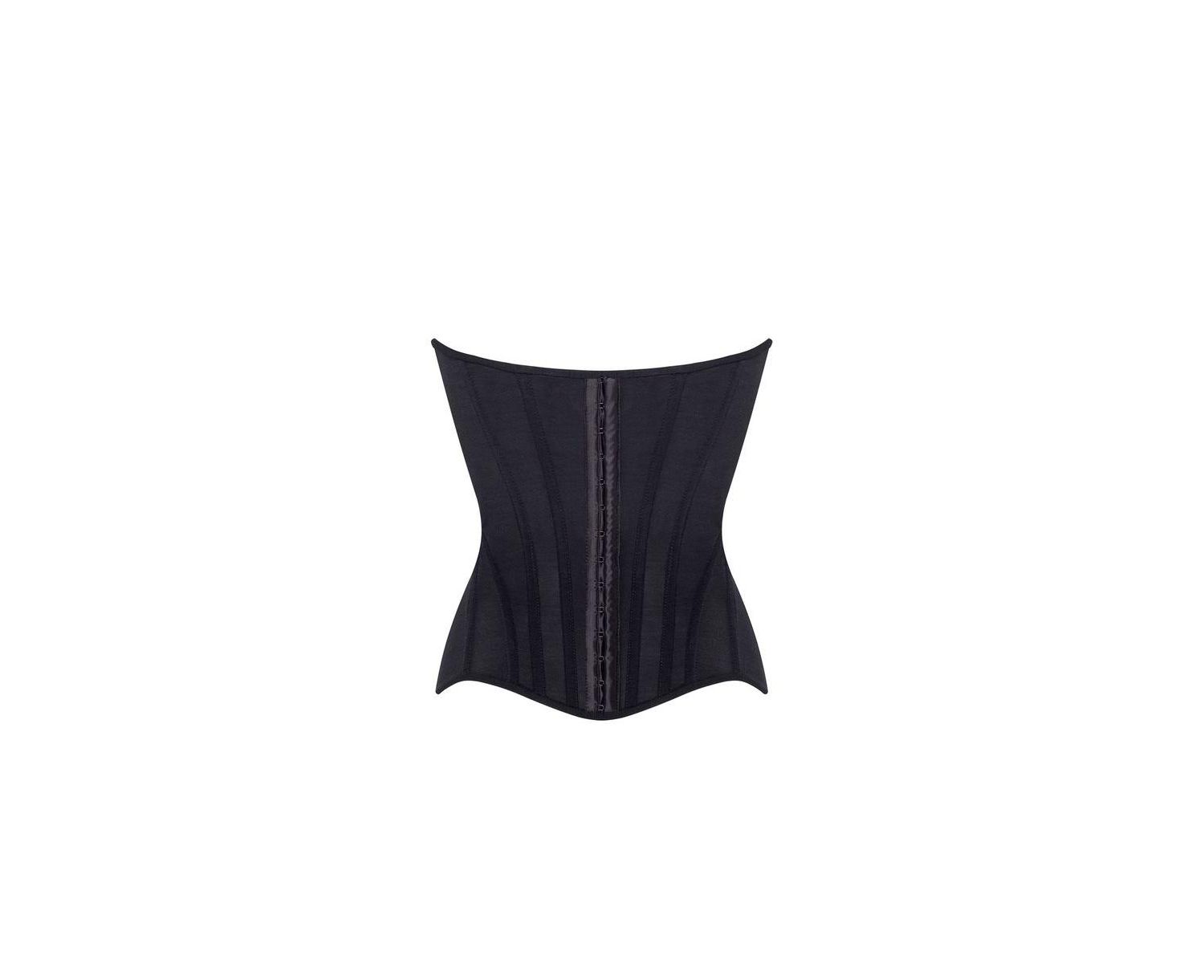 Women's Smart heart-shaped low-waist black fitted corset