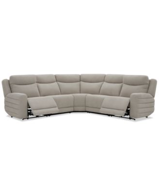 Kristyan 5-Pc. Fabric Sectional with 2 Power Recliners, Exclusively at Macy's