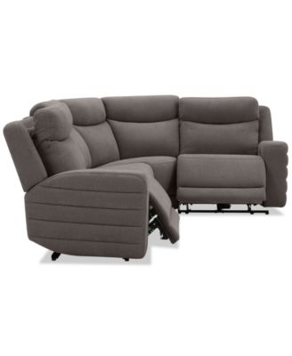 Kristyan 4-Pc. Fabric Sectional with with 2 Power Recliners, Exclusively at Macy's