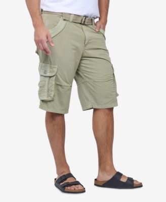 Men's Cargo Shorts Camo & Solid Colors 12.5" Inseam Knee Length Classic Fit Multi Pocket