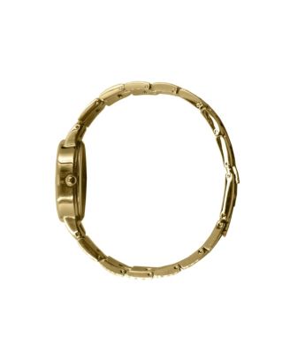 Women's Gold 30x25mm Sun Moon Dial Link Bracelet Watch