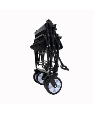 Collapsible Wagon Cart - 225lb Capacity, Black