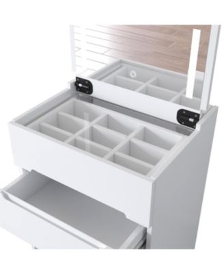 Vanity Desk Set with Mirror & Drawers