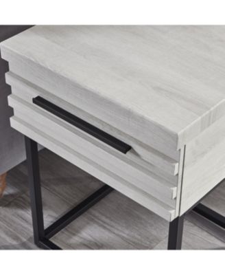 3-Piece Bedroom Set, Plush 3D Upholstered Bed with Two Nightstands, Twin