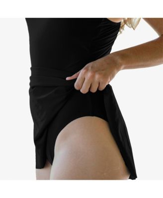 Women's Hayley Tankini-Style Swim Dress With Adjustable Straps and Hidden Bikini Bottoms