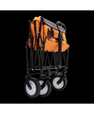 Collapsible Utility Wagon Cart - 360lb, All-Terrain, Orange
