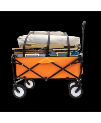 Collapsible Utility Wagon Cart - 360lb, All-Terrain, Orange
