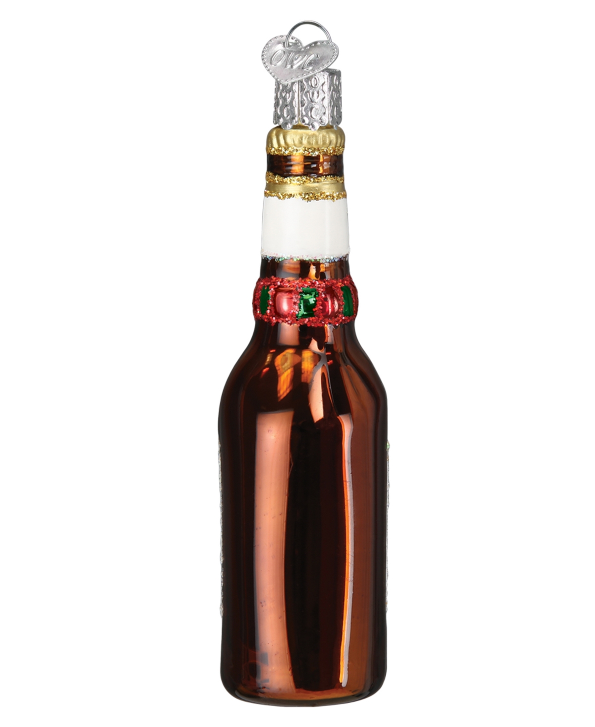 Old World Christmas 4.5" Adult Beverages Holiday Miller Lite Beer Bottle Ornament