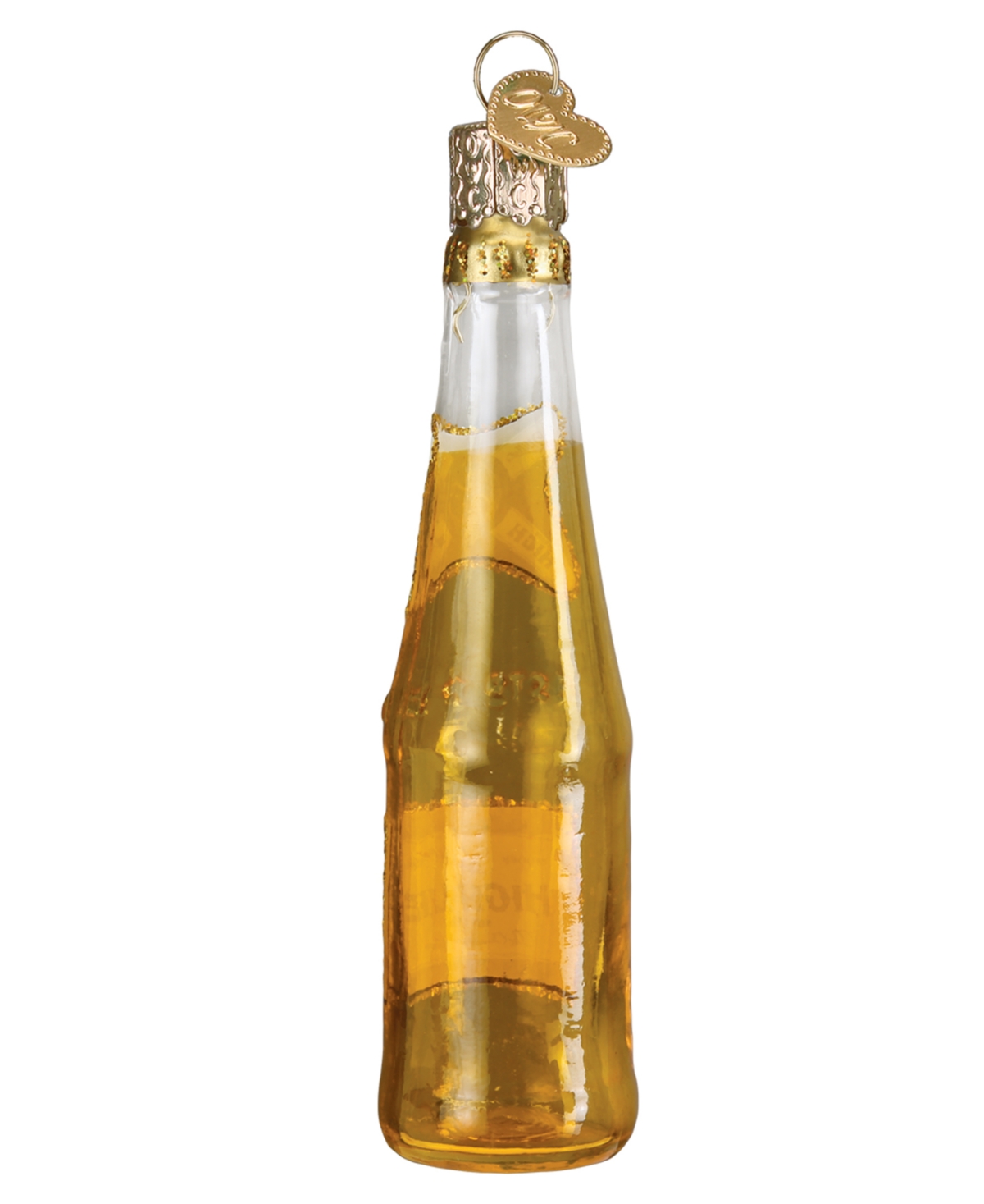 Old World Christmas 4.5" Adult Beverages Miller High Life Beer Bottle Ornament In Brown