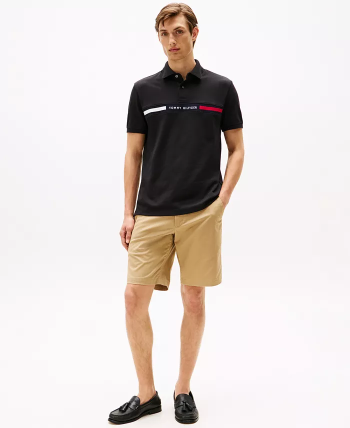 Men's Classic-Fit Embroidered Chest Insert Polo Shirt - thumbnail 4
