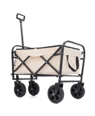 Collapsible Utility Wagon Cart - 225lb Capacity - Cream