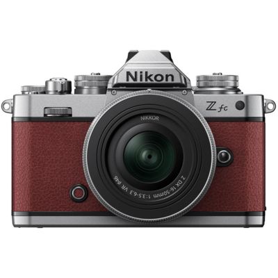 Z fc DX-Format Mirrorless Camera with NIKKOR Z DX 16-50mm f/3.5-6.3 VR Lens, Crimson Red,Candisk PRO 64GB, Octopus Tripod, Pro Optic Filter