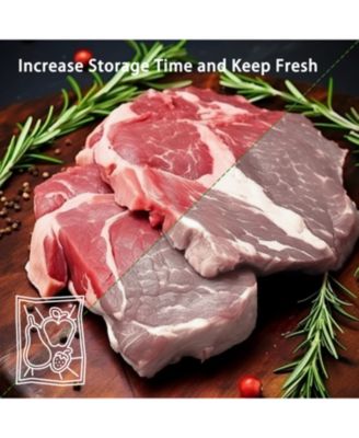 Bonsenkitchen Vacuum Sealer Bags – 11"x50' Rolls, 2 Pack, BPA-Free, Textured, Custom Size, Food Storage & Sous Vide