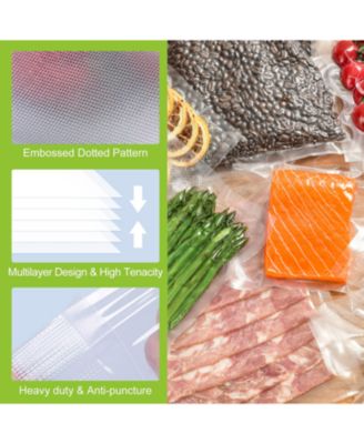 Bonsenkitchen Vacuum Sealer Rolls – 6 Pack (3x11"x20' + 3x8"x20'), BPA-Free, Durable, Custom Size Bags for Food Storage & Sous Vide Cooking