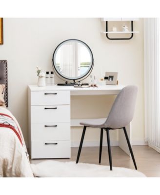 43.5 Inch Computer Desk with 4 Large Drawers