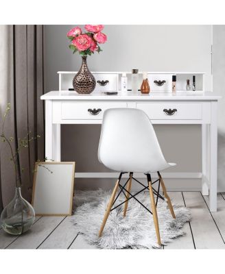 Home Office Writing Mission Computer Desk with 4-Drawer