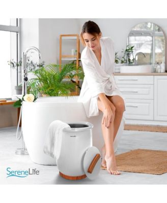 Single Touch Towel & Blanket Warmer (SLTLW100) - White - Holds 2 Large Towels