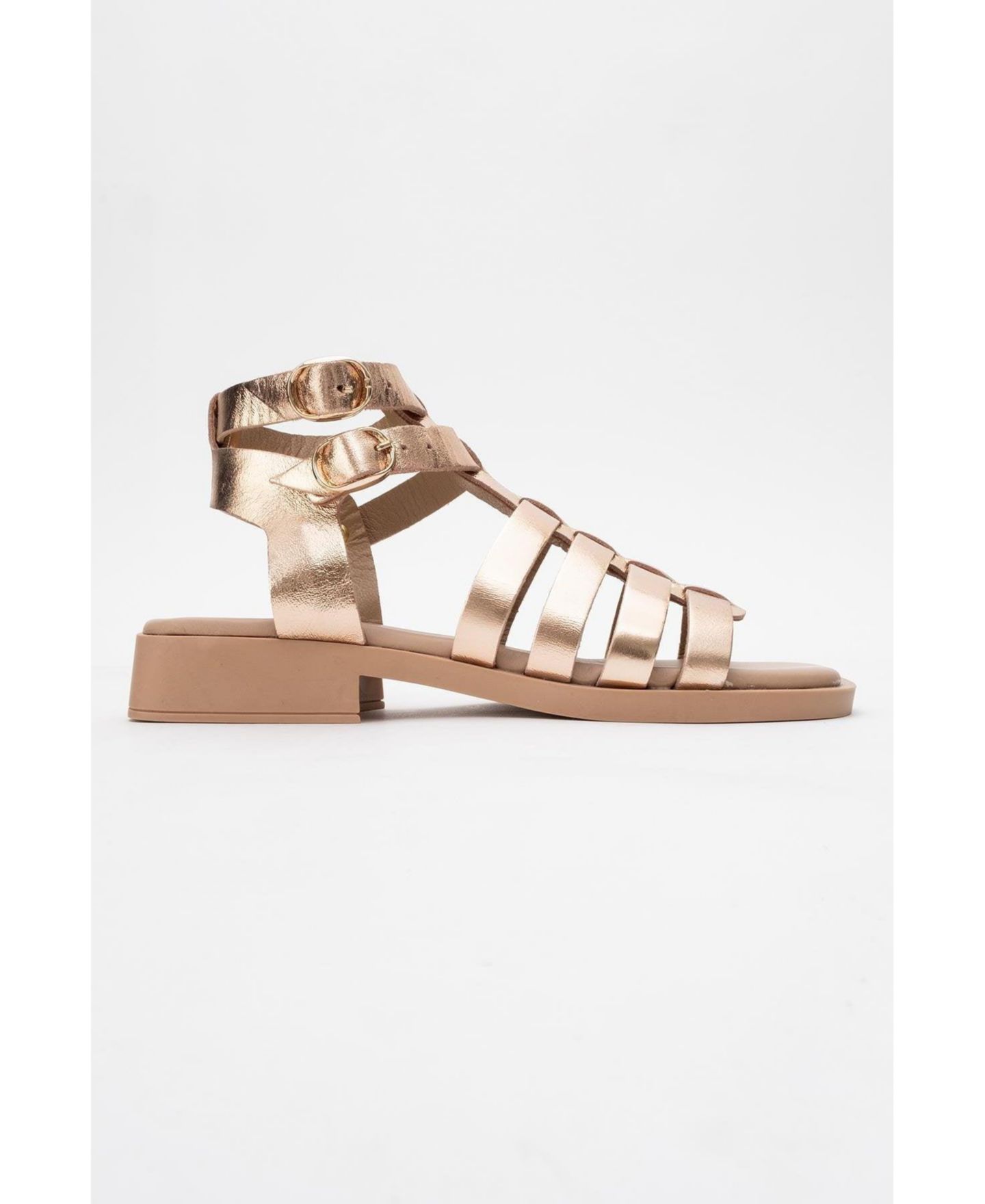 Женские сандалии Forever & Always Shoes Frade Leather (Women), цвет: Золотой кожаный — фото 8