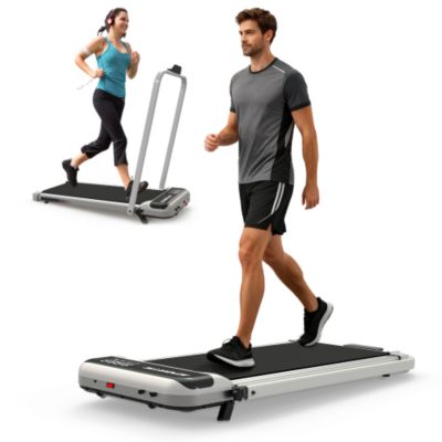 3 in 1 Under Desk Treadmill with Incline Foldable Treadmills for Home Walking Pad with Handle Bar