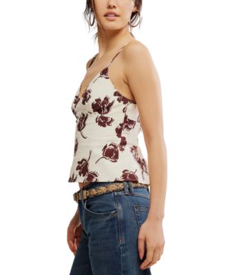 Women's Susie Printed V-Neck Sleeveless Top